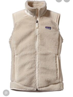 Patagonia Cream Sherpa Fleece Vest